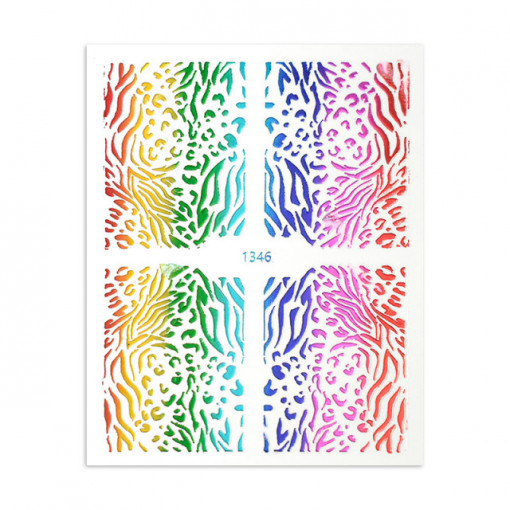 Sticker Rainbow Animal Print Wraps 1346