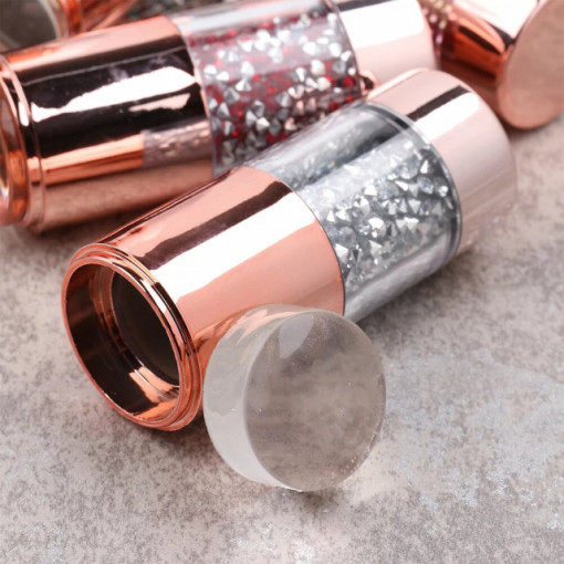 Set stampila Double Crystal Rose Gold