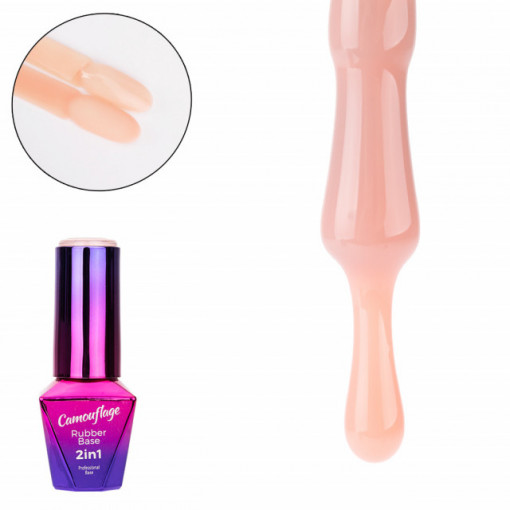 Baza Rubber MollyLac Camouflage Sunny Beige 10ml