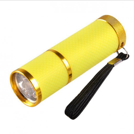 Mini lampa uv/led Yellow 3W