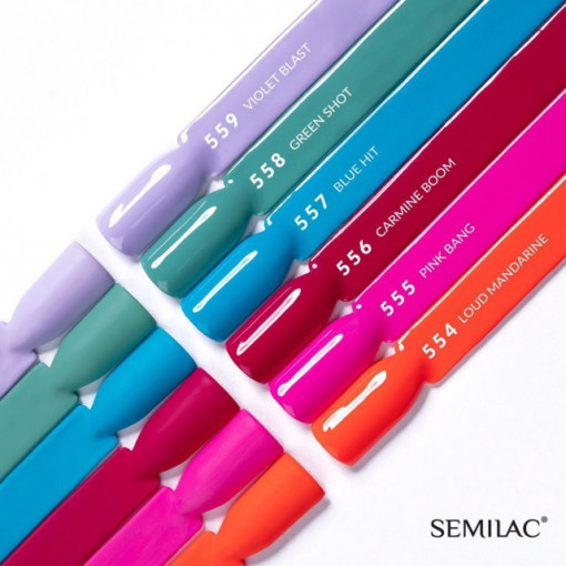 Semilac 556 Carmine Boom - Super Cover 7ml