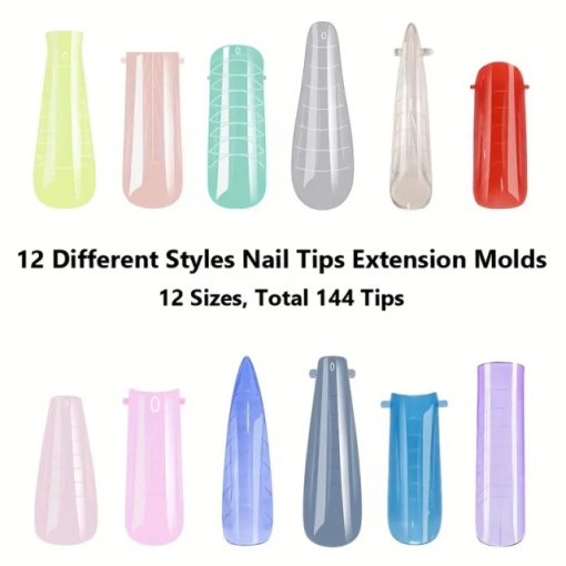 Set 144 tipsuri Full Cover Rainbow Flex