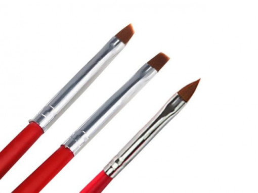 Set 3 pensule pentru unghii Reds