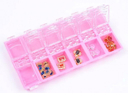 Organizator Nail Art Pink