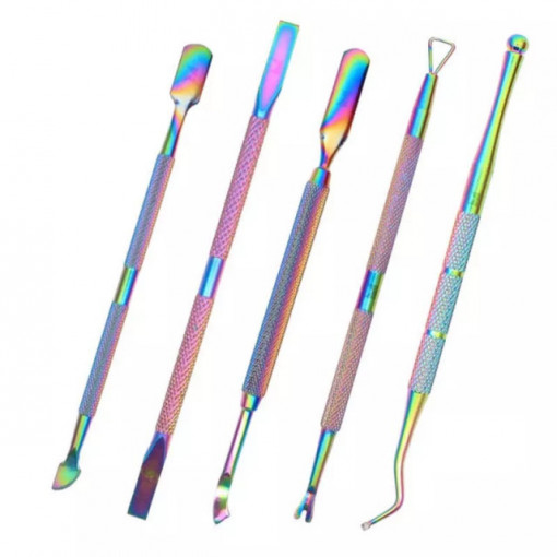 Set 5 instrumente pentru manichiura Rainbow #1