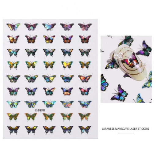 Sticker Holo Butterfly D3701
