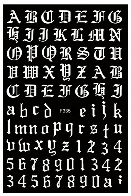 Sticker Letters White