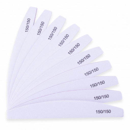 Set 10 pile semiluna MollyLac 150/150 White