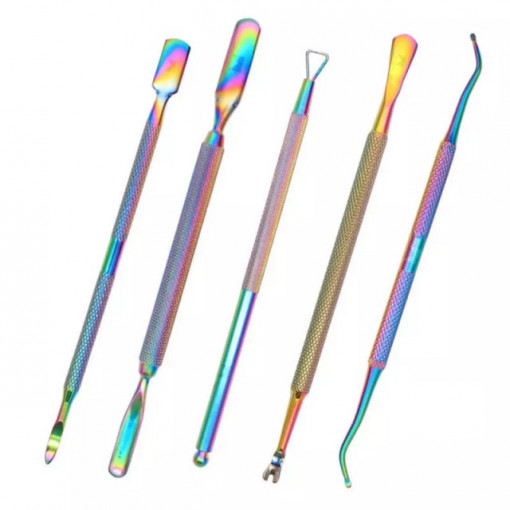 Set 5 instrumente pentru manichiura Rainbow #3