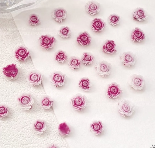 Set flori 3D Fuchsia Roses