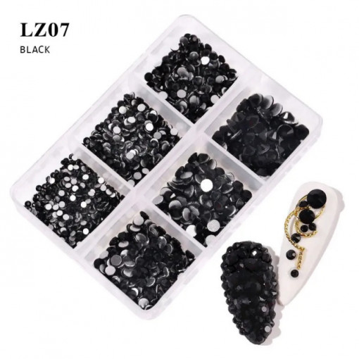 Set strasuri Black Mix