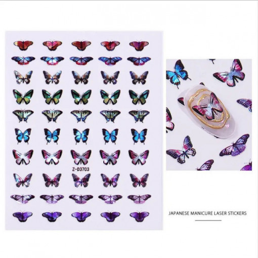 Sticker Holo Butterfly D3703