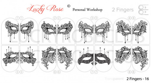 Tatuaj Lucky Rose 2 Fingers 16