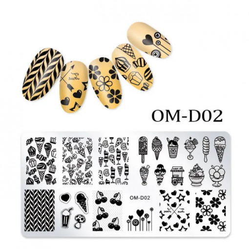 Matrita pentru stampila Sweets Pattern D02