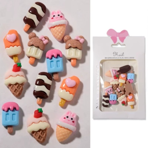 Set forme 3D Cute Ice Cream