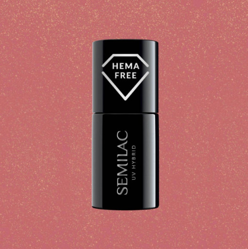 Oja Semipermanenta Semilac 378 Shimmer Stone Amber HEMA FREE 7ml