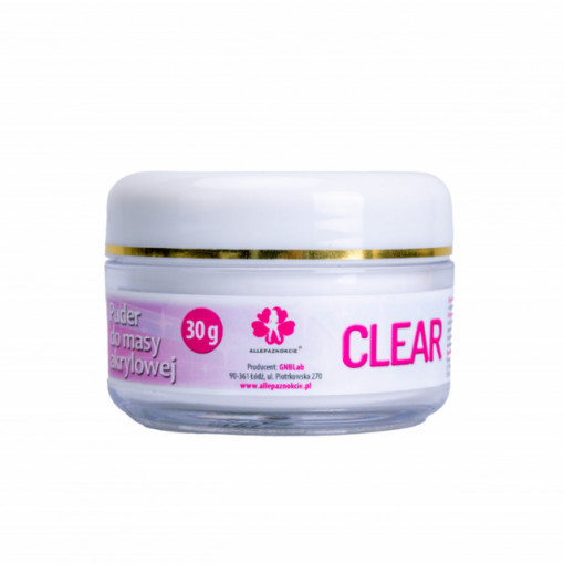 Pudra acrilica Allepaznokcie Clear 30g
