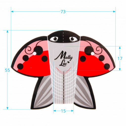 Set 100 sabloane Mollylac Ladybug