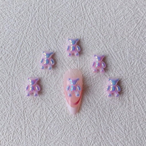 Set ursuleti 3D Fuchsia Opal