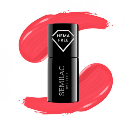 Oja Semipermanenta Semilac 445 Tropical Flamingo HEMA FREE 7ml
