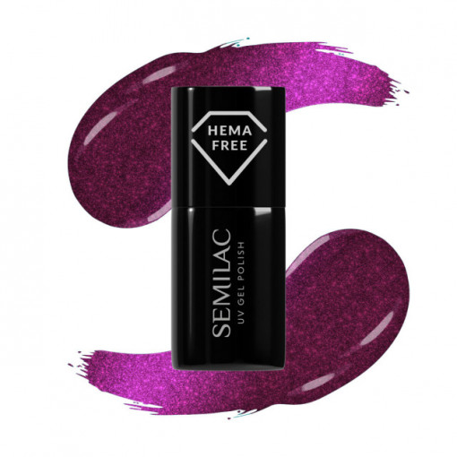 Oja Semipermanenta Semilac 469 Violet Nightdress 7ml Hema Free