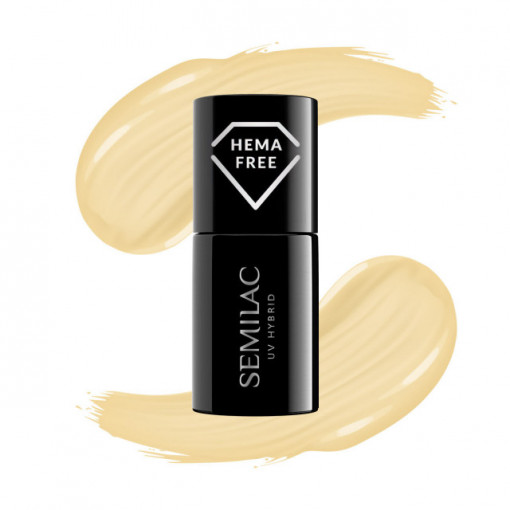 Oja Semipermanenta Semilac 589 Yellow Petunia HEMA FREE 7ml