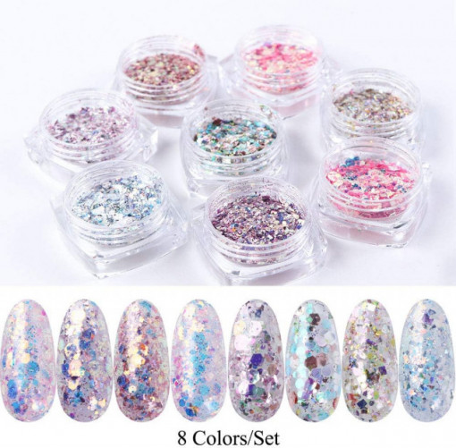 Set 8 Mix Glitter #6