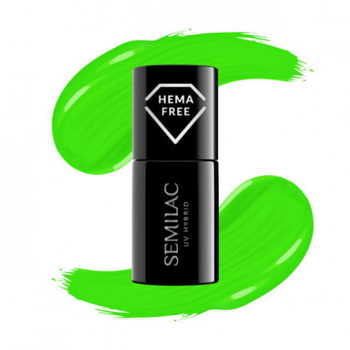 Oja Semipermanenta Semilac 447 Loco Lime HEMA FREE 7ml