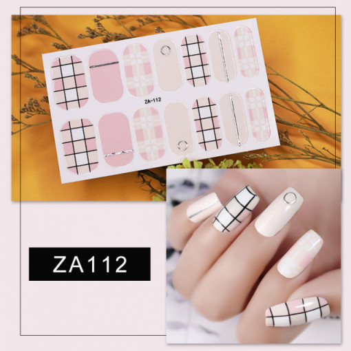 Sticker de unghii Full Design Pink ZA112