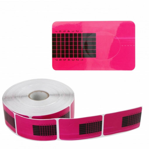 Rola 500 sabloane Hot Pink
