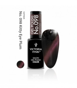 Ojă semipermanentă Gel Polish 098 Kitty Eye Plum (Cat Eye)