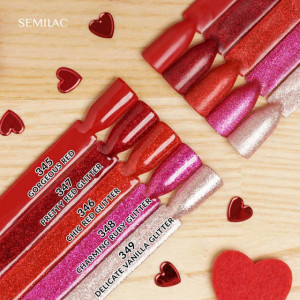 Semilac 349 Delicate Vanilla Glitter 7ml