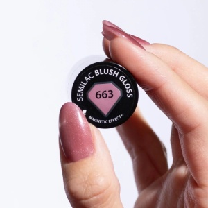 Oja Semipermanenta Semilac 663 Blush Gloss Cat Eye 7ml