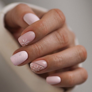 Semilac Top Coat No Wipe Matte Peach Galaxy T26 HEMA FREE 7ml