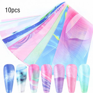 Set 10 folii de transfer Abstract