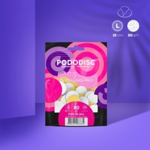 Set 50 rezerve abrazive Pododisc Staleks L Soft Foam #80