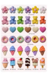 Set forme 3D Smile Hearts