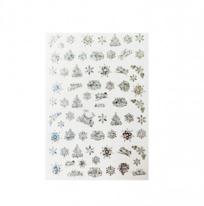 Sticker Christmas Silver A050