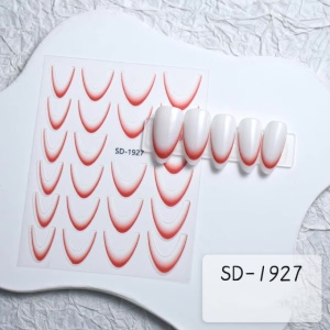 Sticker French Ombre Red 1927