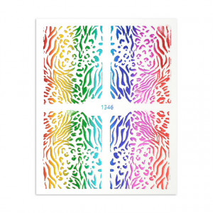 Sticker Rainbow Animal Print Wraps 1346