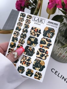 Nail Wraps Pedicure LAK WP049