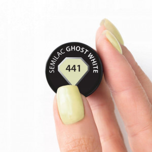 Oja Semipermanenta Semilac 441 Ghost White 7ml Hema Free