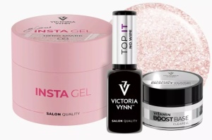 Pachet Victoria Vynn Insta Gel 08 Hero Spark, Top IT, Boost Base Vitamin Clearell