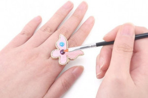 Paleta pentru culori Inel Pink Butterfly