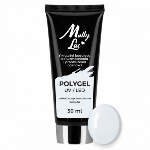Polygel MollyLac Natural 50ml (alb laptos) Hema DiHema Free