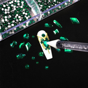 Set cristale cu aplicator Art Green