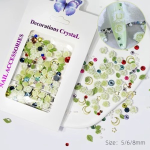 Set flori 3D Green Mix