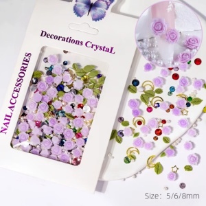 Set flori 3D Purple Mix