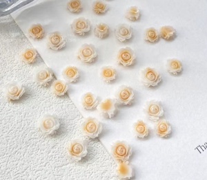 Set trandafiri 3D Creamy Roses
