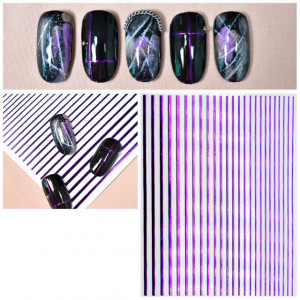 Sticker flexibil Purple Lines